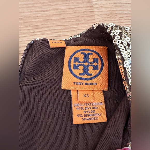 Tory Burch Gold Sequin Mini Dress Size XS, Perfect Condition - Picture 6 of 9